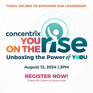 CONCENTRIX LEADERS! Unbox the full potential of your leadership with You On The Rise 2024 – the annual #ConcentrixPH leadership summit. Registration opens on July 8 via CNXU. We will unbox more info soon so stay tuned on PH Comm. #YOTR2024PowerOfYou | Concentrix