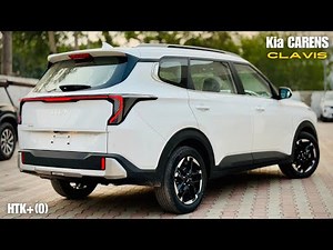 New Kia Carens Clavis 2025 ❤️ HTK Plus (O) | Most value for money variant | Rs 17.30L - White Colour