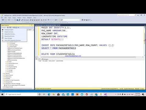 14.SSIS TUTORIAL - HOW TO USE ROWCOUNT TO LOG RECORD COUNT IN SSIS PACKAGE