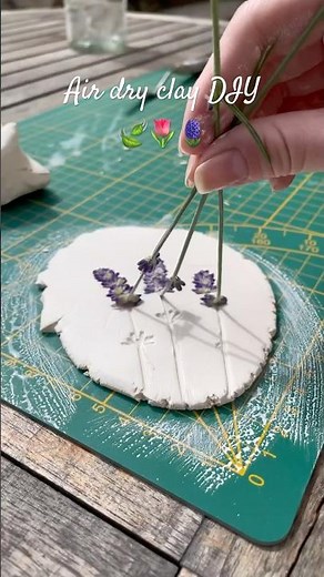 DIY 🌸 facile argile auto-durcissante 🌸 #diy #argile #clay #ceramic #airdryclay