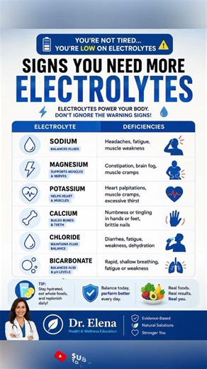 Signs Your Body Needs More Electrolytes (Most People Ignore These Symptoms)