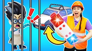 83K views · 1K reactions | Nuevo video de juegos de coches con Máster Pum Pum y PJ Masks. Romeo y Lunática han robado dinero, pero el carro de policía de Catboy está dañado y Máster Pum Pum le podrá ayudar a arreglarlo ¡Genial! | Dibujos animados y Vídeos para niños | Facebook