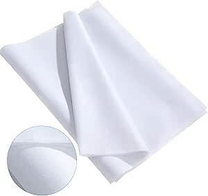 3 Pieces Fusible Interfacing Non-Woven Lightweight Polyester Interfacing (White, 20 Inch x 3 Yards)