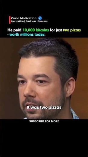 He paid 10,000 bitcoins for just two pizzas—worth millions today. #shorts