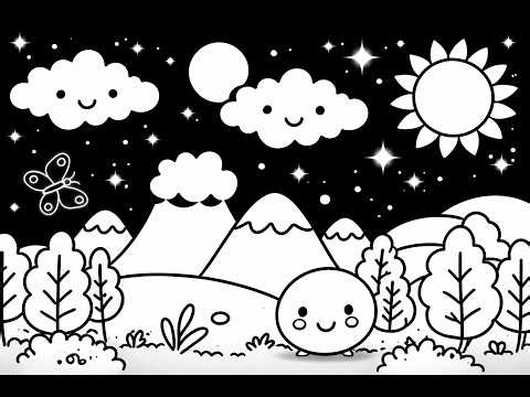 Eye Tracking Video for Kids | High Contrast Sensory Animation for Visual Stimulation