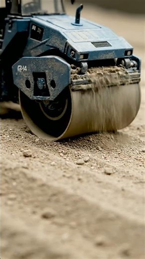 Mini Road Roller in Action! 🚜 Compacting Dirt Like a Pro