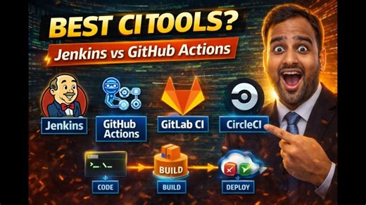 Which CI Tool Should You Learn? Jenkins vs GitHub vs GitLab vs CircleCI | Upendra Goutam -