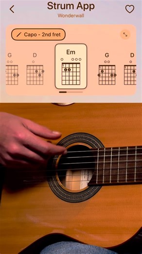 Oasis - Wonderwall easy version guitar tutorial for beginners #guitar #tutorial #oasis #wonderwall #easy #beginner #guitarlessons | Kaou Loiffi