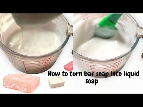 How to turn bar soap into liquid soap || how to make hand wash with bar soap