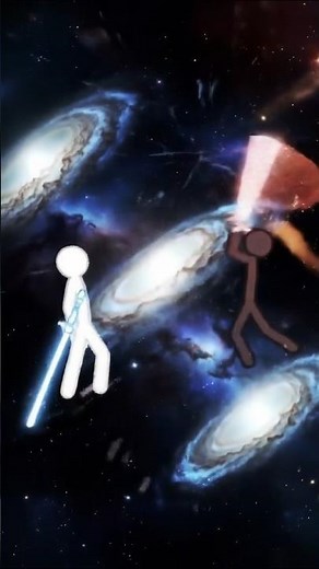 EPIC Stickman Sword Fight in Space! 🌌🔥