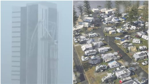 Powerful microburst causes serious damage across Gold Coast