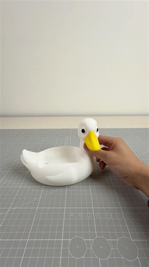 3D Printed Duck Soap Holder 🦆 Genius Drain Design! #Shorts