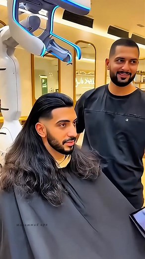 36K views · 30K reactions | Dubai’s AI HAIRCUT HELMET Will Shock You ⚡Long Hair to Perfectin Seconds X Future 5.0 #fyp #reels #AI #dubai | Mohammad Apu | Facebook