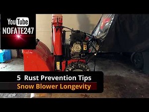 5 Tips to Reduce Rust on a Snow Blower