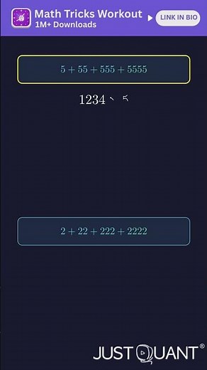 Math Tricks - Repeated Numbers | Fast Calculation | Mental Math | Addition Trick | JustQuant