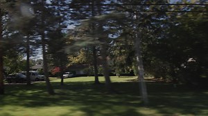 Side window view of a typical american neighborhood Free Stock Video Footage