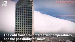 BRRRR: A shelf cloud moved through the sky, bringing with it freezing temperatures and the possibility of snow to New Orleans. | Fox News
