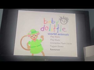 Baby Einstein Baby Dolittle World Animals 2001 DVD Menu Walk-through