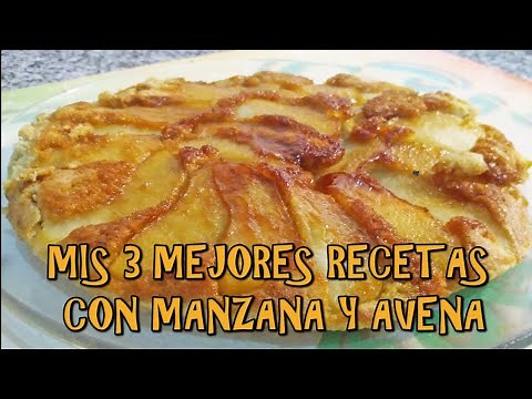 LAS 3 MEJORES RECETAS DE 🍎 MANZANA Y 🥣 AVENA! Haz alguna para tus Desayunos Saludables!
