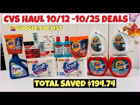 CVS COUPONING HAUL 10/12 -10/25 DEALS * CVS CHEAP & EASY COUPON DEALS THIS WEEK #cvs #couponing