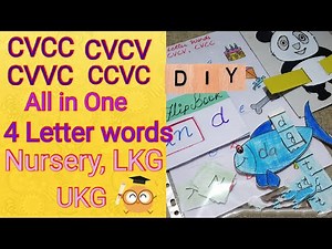 4 letter words cvcc ccvc cvcv cvvc phonic english reading DIY activities