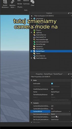 Jak ZROBIĆ widok PIERWSZEJ OSOBY w Roblox Studio?! #roblox #tutorial