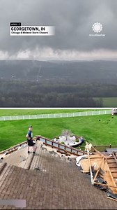 69K views · 811 reactions | A drone captured a tornado forming over Georgetown, Indiana, sending debris flying and causing damage to homes. | AccuWeather | Facebook