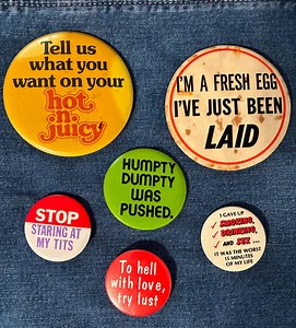 Funny Vintage Pinback Buttons - Bag Purse Accessory Office Decor - Etsy