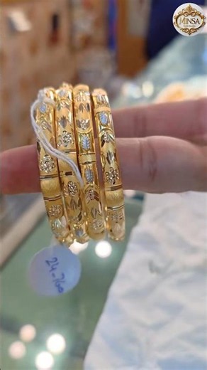 New Design 2026 Gold Bangles set 4 piece #goldbangles #goldjewellery #bangles #viralvideo#trending
