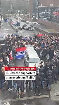 FC Utrecht-supporters eren overleden 'Pollie' #fcutrecht #eredvisie #utrecht #rtvutrecht