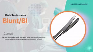 Operating Scissors 4.5" Nursing Shears Straight + Curved Blades Made of High Grade Stainless Steel Surgical Medical Vet Instruments (Blunt/Blunt (Curved))