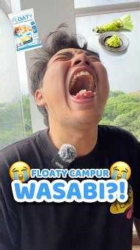 FLOATY CAMPUR WASABI?!😭 #snackgambarkucing #floatysnack #snackterserah #indomaret