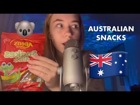 ASMR Trying AUSTRALIAN Snacks 🐨