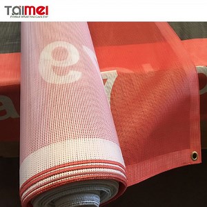 [Hot Item] PVC Coated Polyester Mesh Fabric Banner Material