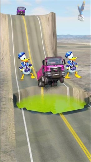 ‎ Funny Dump Truck Water Fail 🚛 #truck #fail