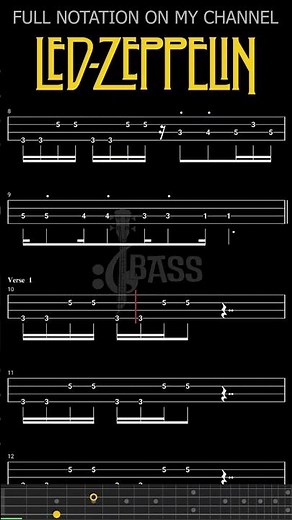 The Wanton Song 𝄢 #ledzeppelin #basstabs