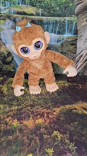 playful monkey #furreal #funtoplay #satisfying #youtubeshorts