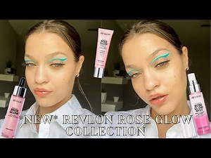 TRYING *NEW* REVLON ROSE GLOW COLLECTION | satinsilkskin