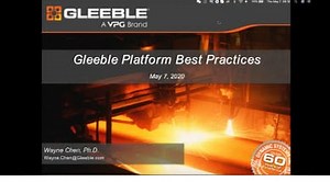 Gleeble Platform Best Practices