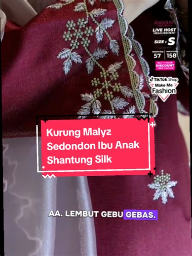 ANGGUN COTTON Sedondon Baju Kurung Malyz 10 Colour Material Shantung Cutting Kurung Riau #kurungcantik #angguncotton #kurungshantungsilk #kurungbudak #bajuraya2026
