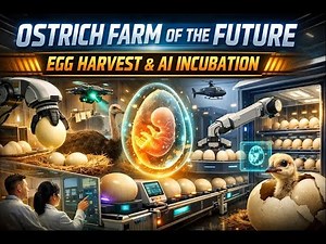 No Humans in the Barn: AI Monitors Every Ostrich—Eggs Processed Automatically.