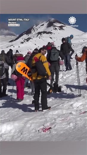 Skiing On A Volcano!