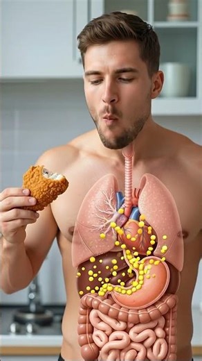 How Your Digestive System Processes Water and Chicken | Ultra-Realistic 3D