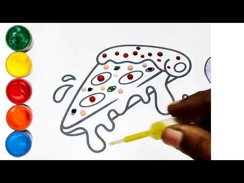Pizza Coloring for Kids | Coloring Video for Kids #pizza #coloring #kids #kidsart