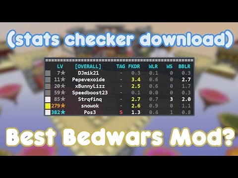 BEST BEDWARS MOD?? (Bedwars Stats Overlay Download)