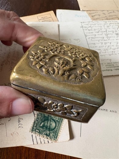 Victorian Brass Vanity Box - Etsy