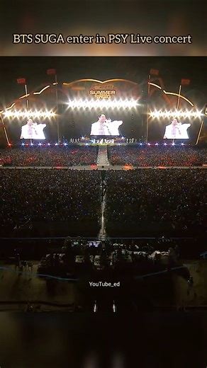 when BTS SUGA entry in PSY Live concerts 🔥 #bts #psy #suga #sugarush #sugabts
