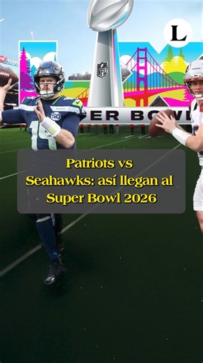 La-Lista on Instagram: "🏈 El Super Bowl LX enfrentará a los New England Patriots, campeones de la Conferencia Americana (AFC), contra los Seattle Seahawks, monarcas de la Conferencia Nacional (NFC). Los Patriots regresan al Super Bowl por primera vez desde el fin de la era Brady-Belichick, con una temporada espectacular bajo la conducción de Drake Maye y el entrenador Mike Vrabel. Por su parte, los Seahawks vuelven a la final del fútbol americano tras superar a equipos de alto nivel con una act