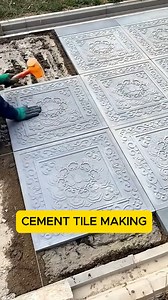 2M views · 6.4K reactions | Cement Concrete Tile Making Process . ....