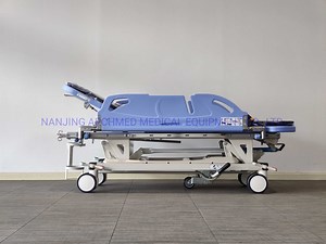 [Hot Item] Hospital Furniture Adjustable Foldable Mobile Transfer Bed